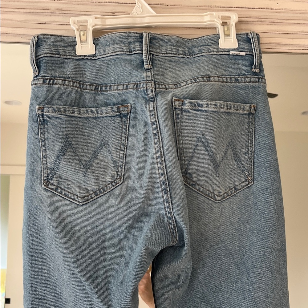 MOTHER Jeans Insider Step Crop Pointy Fray Size 26 (fits like 25) - Picture 6 of 9